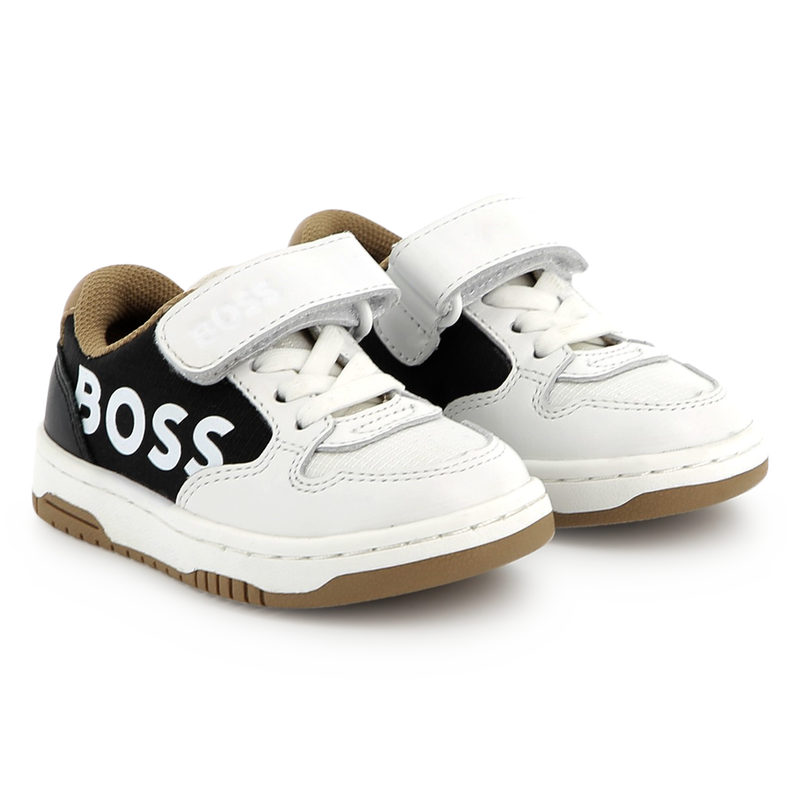 Leather lace-up sneakers BOSS 
                    BOY