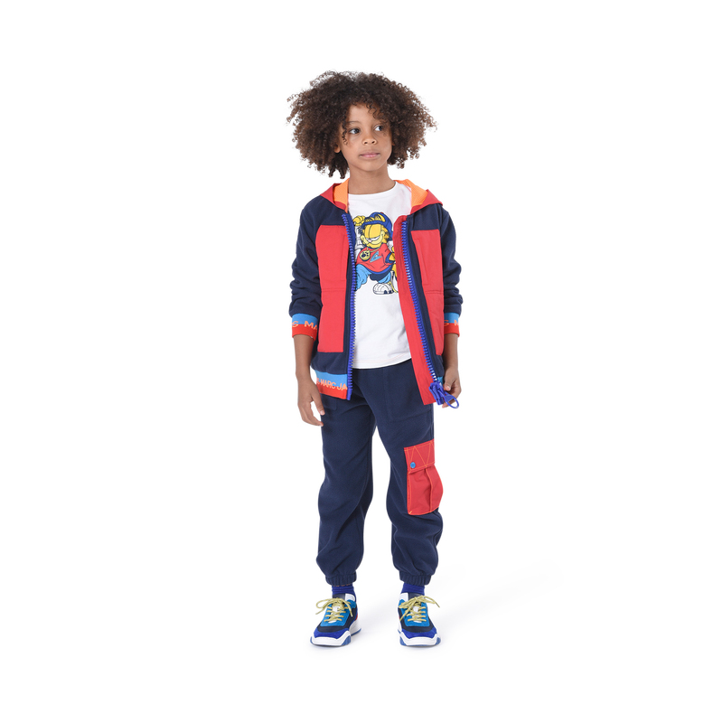 Fleece zip-up hoodie THE MARC JACOBS 
                    BOY