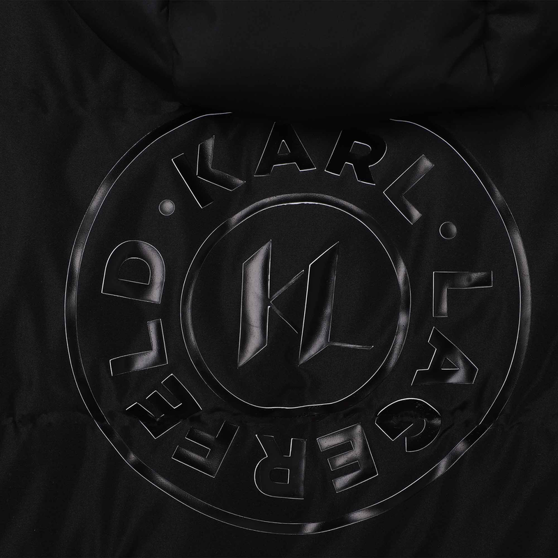 Waterproof hooded puffer KARL LAGERFELD KIDS 
                    BOY
