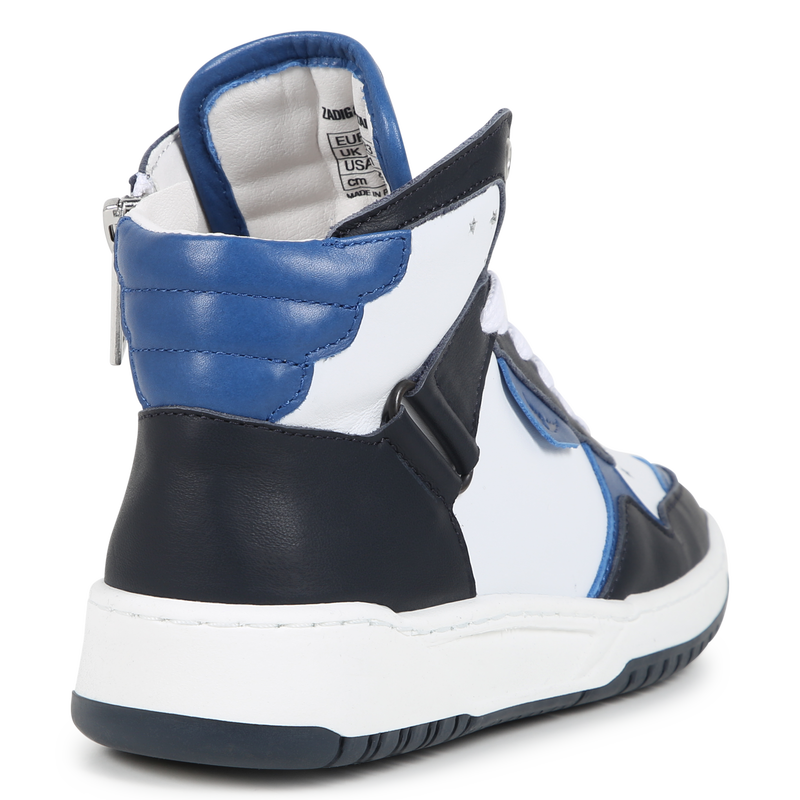 Zip-Up Leather Sneakers ZADIG & VOLTAIRE 
                    BOY