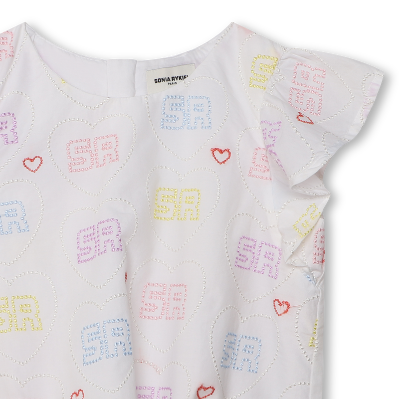 Embroidered Heart Blouse SONIA RYKIEL 
                    GIRL