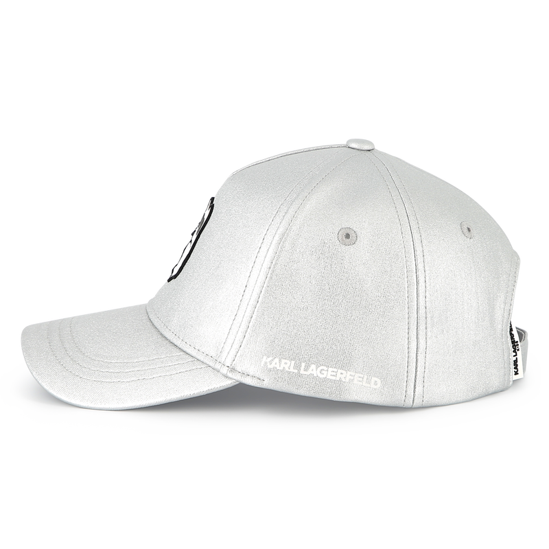 Adjustable cap with badge KARL LAGERFELD KIDS 
                    GIRL