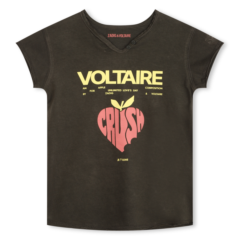 Embroidered Sleeve T-Shirt ZADIG & VOLTAIRE 
                    GIRL