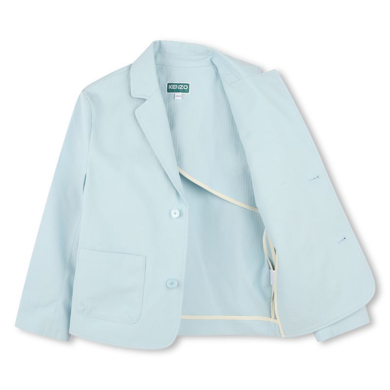 Cotton suit jacket KENZO KIDS 
                    BOY