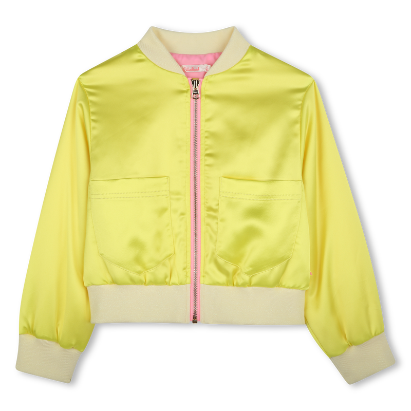 Satin jacket with badge BILLIEBLUSH 
                    GIRL