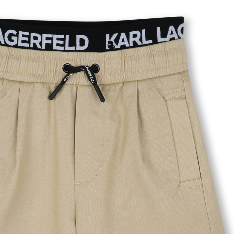 Twill Bermuda shorts KARL LAGERFELD KIDS 
                    BOY