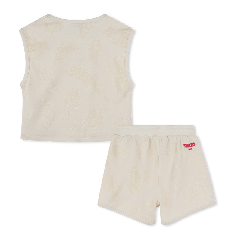 Terry cloth tank top & shorts KENZO KIDS 
                    GIRL