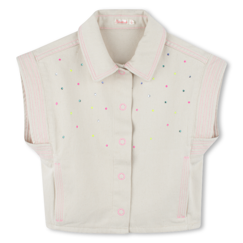 Short-sleeved cotton jacket BILLIEBLUSH 
                    GIRL