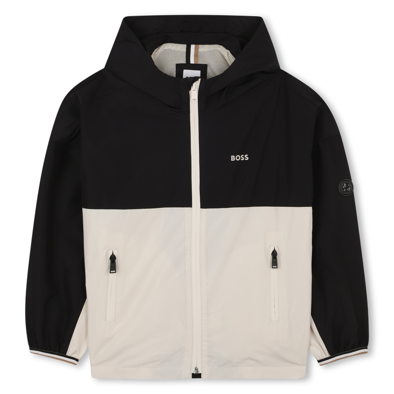 Two-tone hooded windbreaker BOSS 
                    BOY