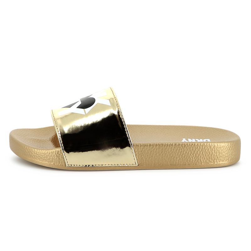 Lightweight metallic slides DKNY 
                    GIRL