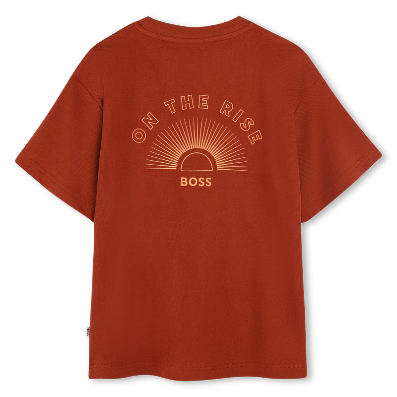Embroidered cotton T-shirt BOSS 
                    BOY