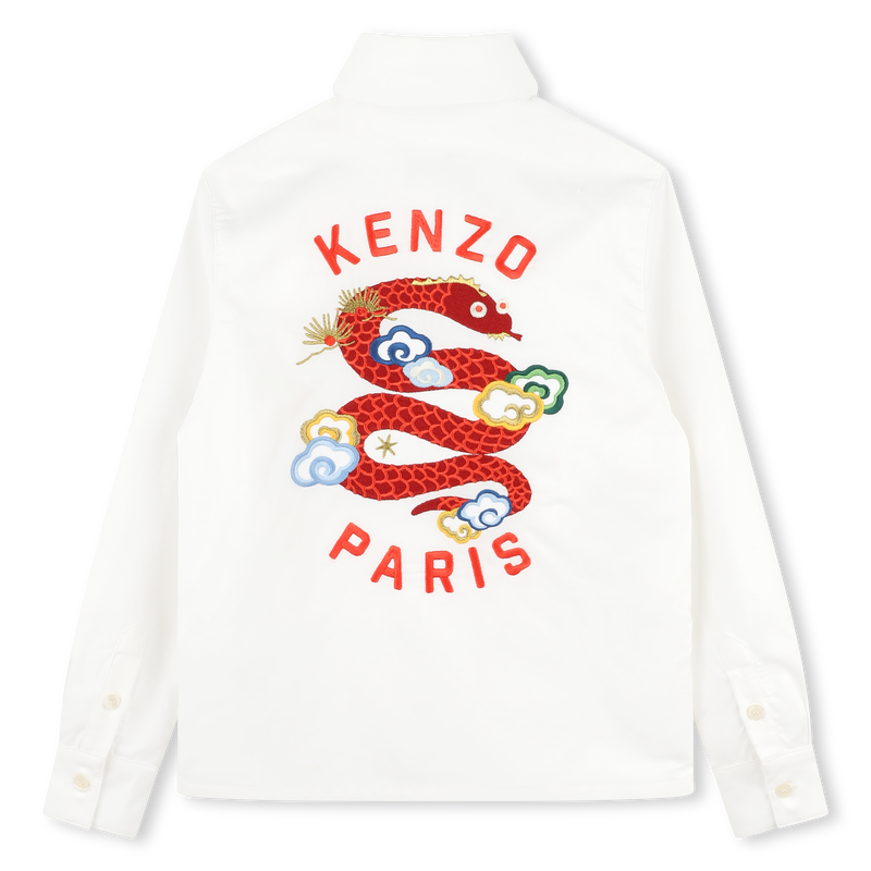 Embroidered cotton shirt KENZO KIDS 
                    BOY