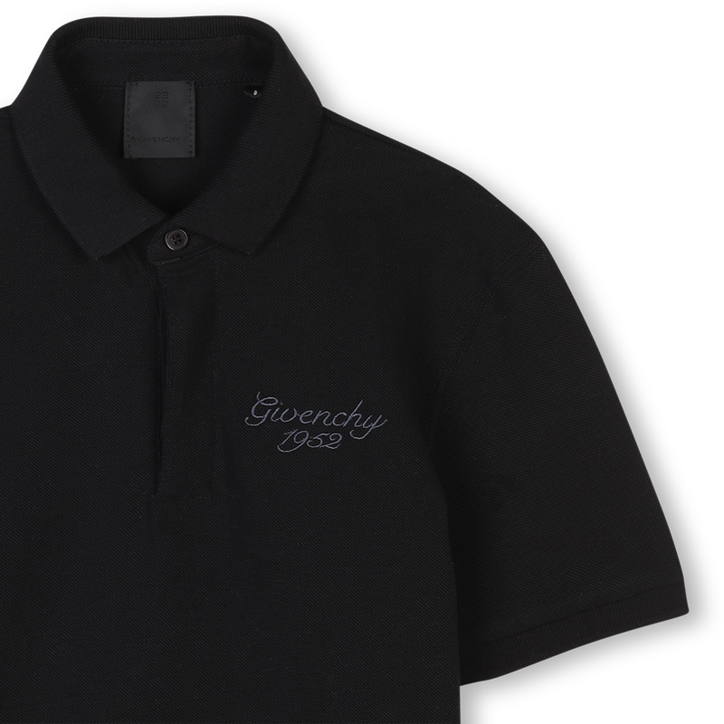 Short-sleeved cotton polo GIVENCHY 
                    BOY