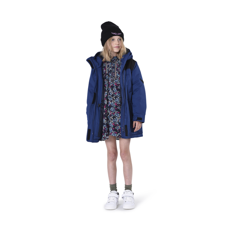 Printed dress with pleated bib ZADIG & VOLTAIRE 
                    GIRL