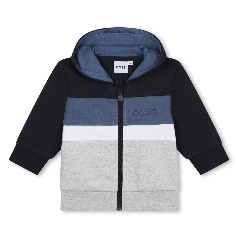 Zip-up fleece sweatshirt BOSS 
                    BOY