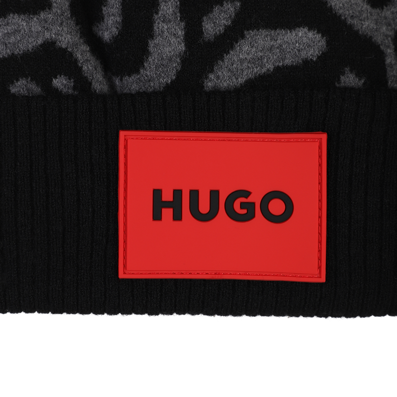 Jacquard Knit Hat HUGO 
                    GIRL