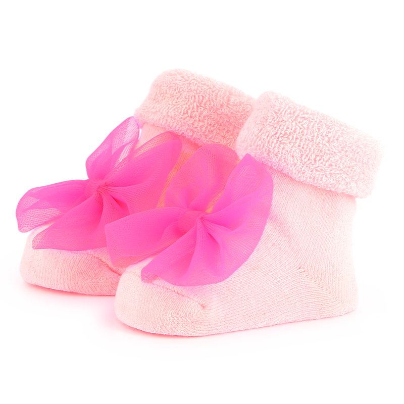 Knitted socks with bow BILLIEBLUSH 
                    GIRL