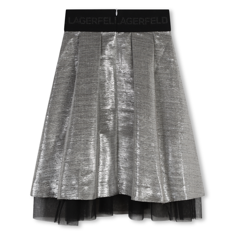 Metallic Midi Skirt KARL LAGERFELD KIDS 
                    GIRL
