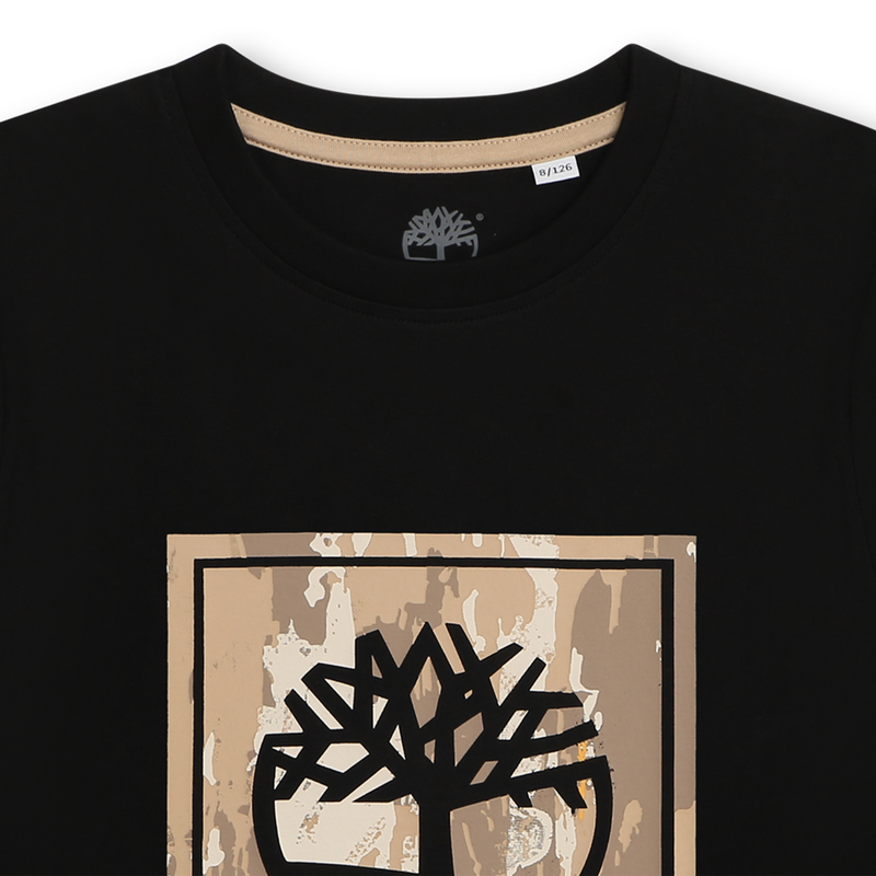 Short-Sleeved Cotton T-Shirt TIMBERLAND 
                    BOY