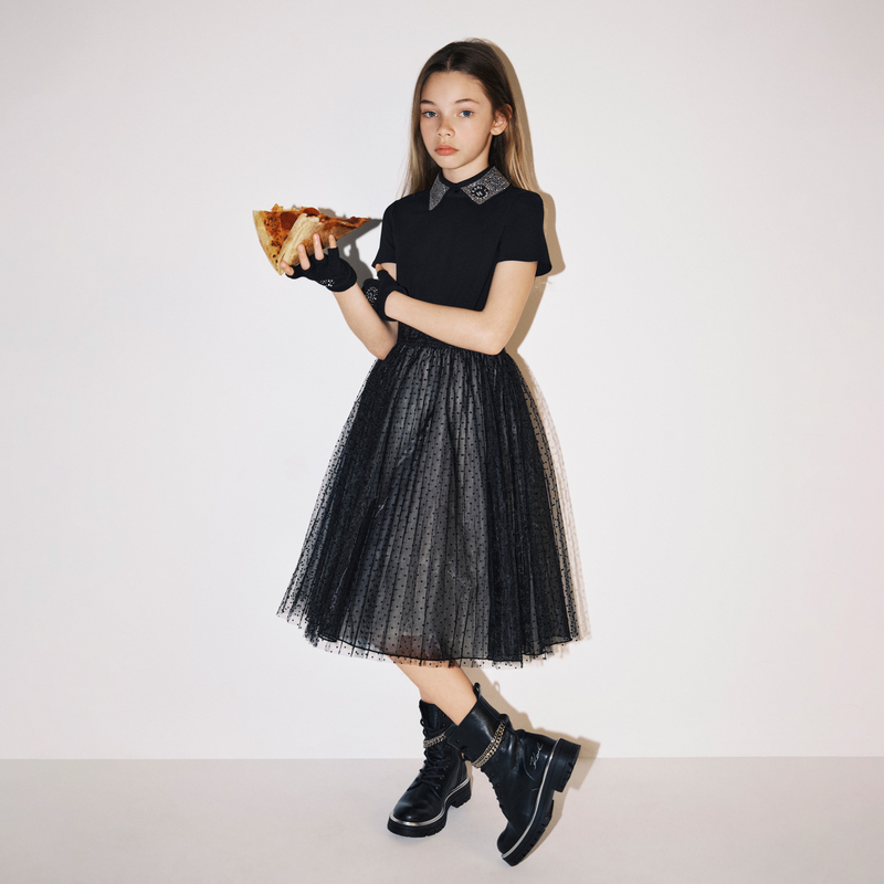 Knitted Mitten-Gloves KARL LAGERFELD KIDS 
                    GIRL