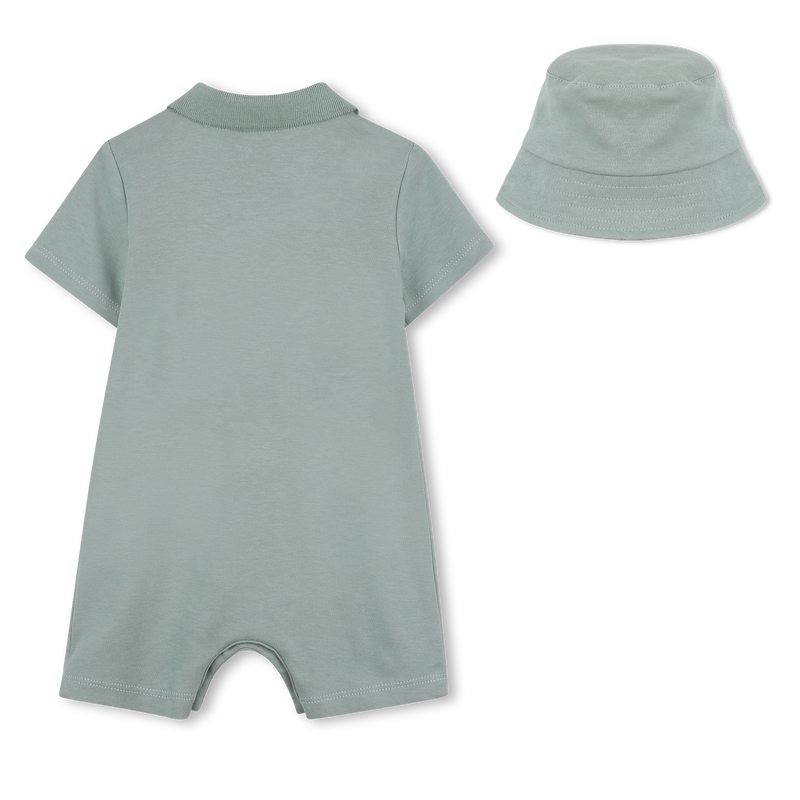 Short romper and bucket hat TIMBERLAND 
                    BOY