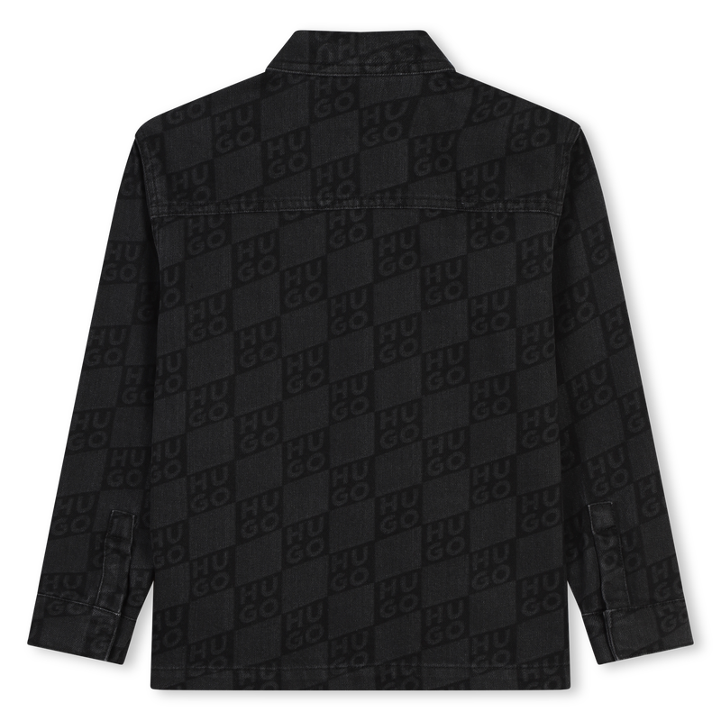 Printed Cotton Shirt Jacket HUGO 
                    BOY