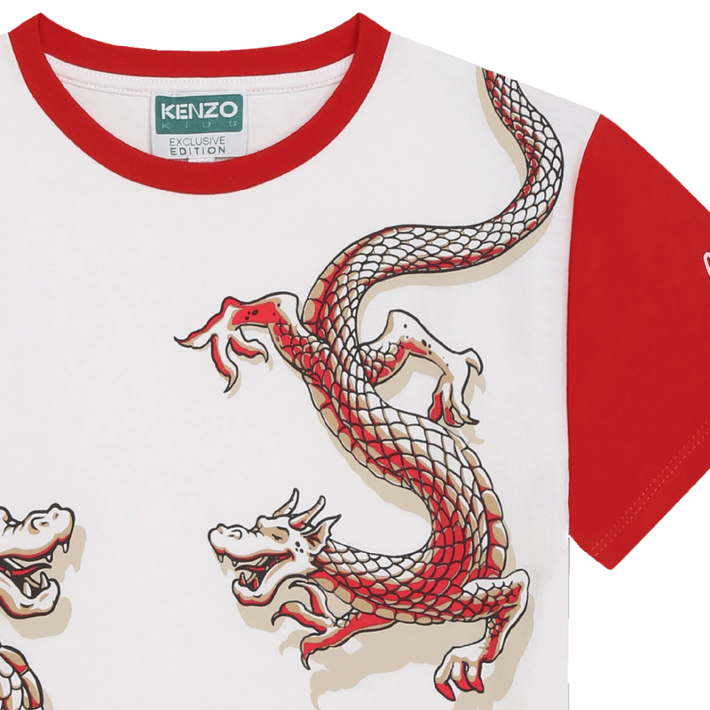 Dragon print T-shirt KENZO KIDS 
                    UNISEX
