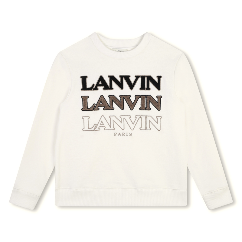 Round-Neck Logo Sweatshirt LANVIN 
                    BOY