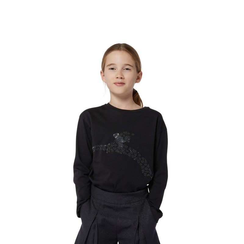 Diamanté Motif T-Shirt LANVIN 
                    GIRL