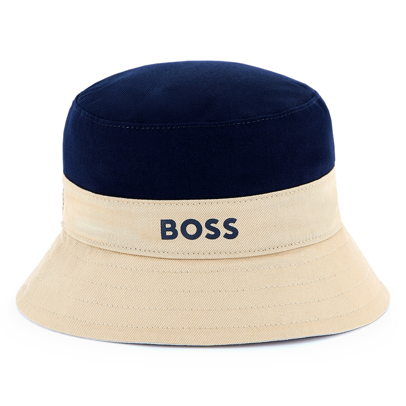 Reversible cotton bucket hat BOSS 
                    BOY