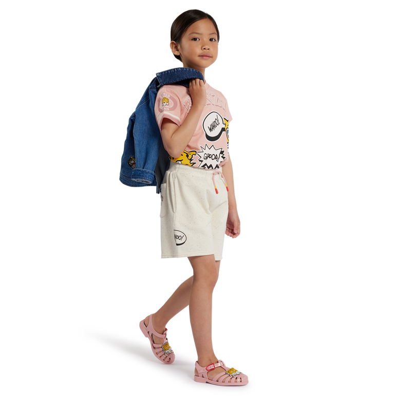 Fleece running shorts KENZO KIDS 
                    GIRL