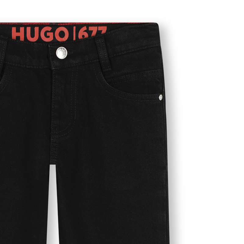 Cotton-Rich Straight-Leg Jeans HUGO 
                    BOY