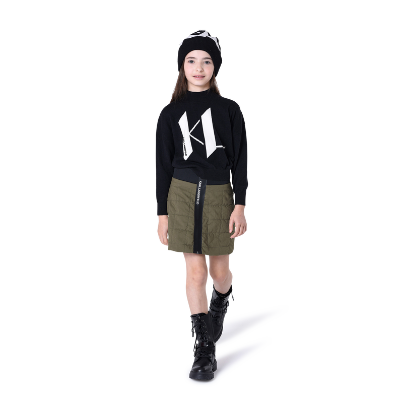 Padded cotton skirt KARL LAGERFELD KIDS 
                    GIRL