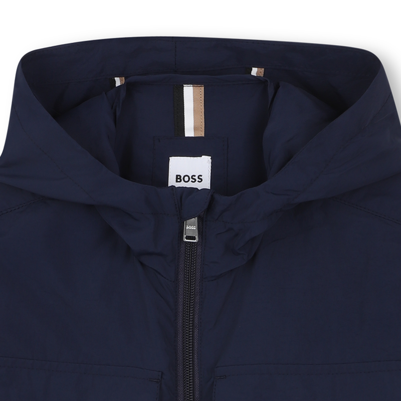 Hooded zip-up windbreaker BOSS 
                    BOY