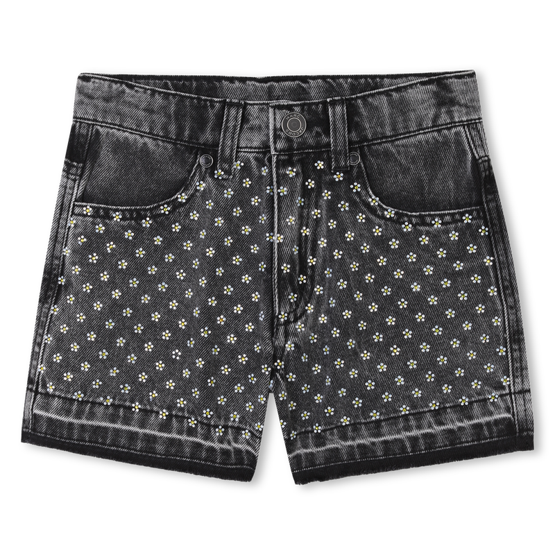 Denim shorts with diamantés THE MARC JACOBS 
                    GIRL