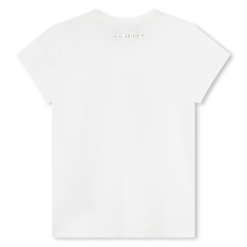 Diamanté logo t-shirt KARL LAGERFELD KIDS 
                    GIRL