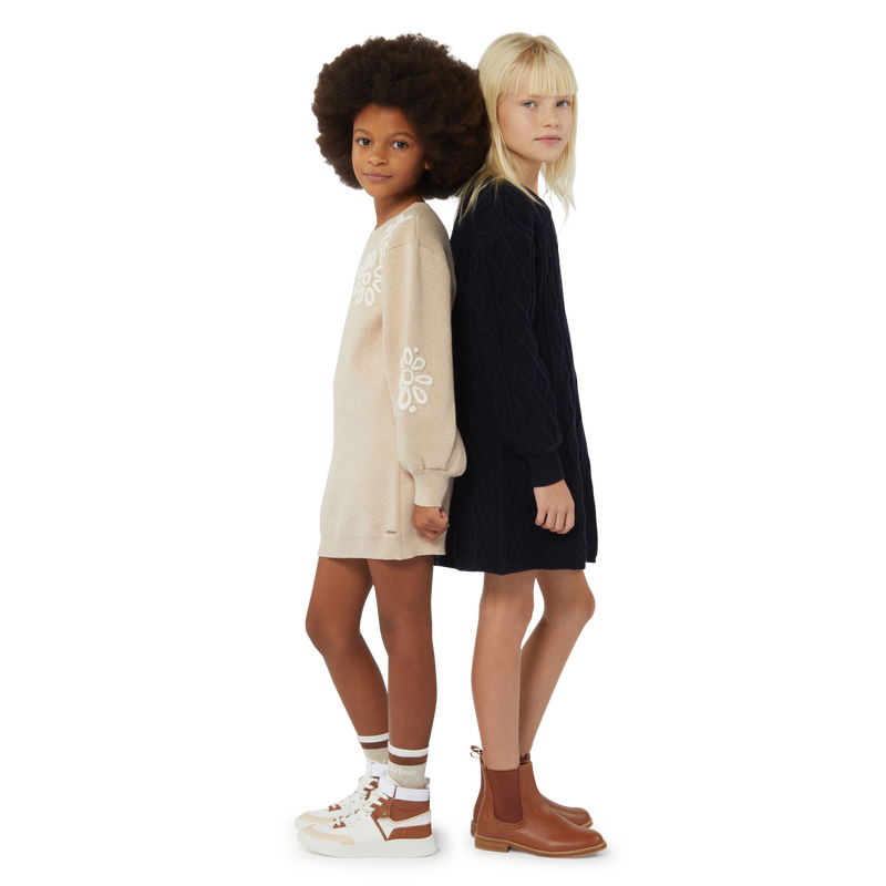 Leather Lace-Up Sneakers CHLOE 
                    GIRL