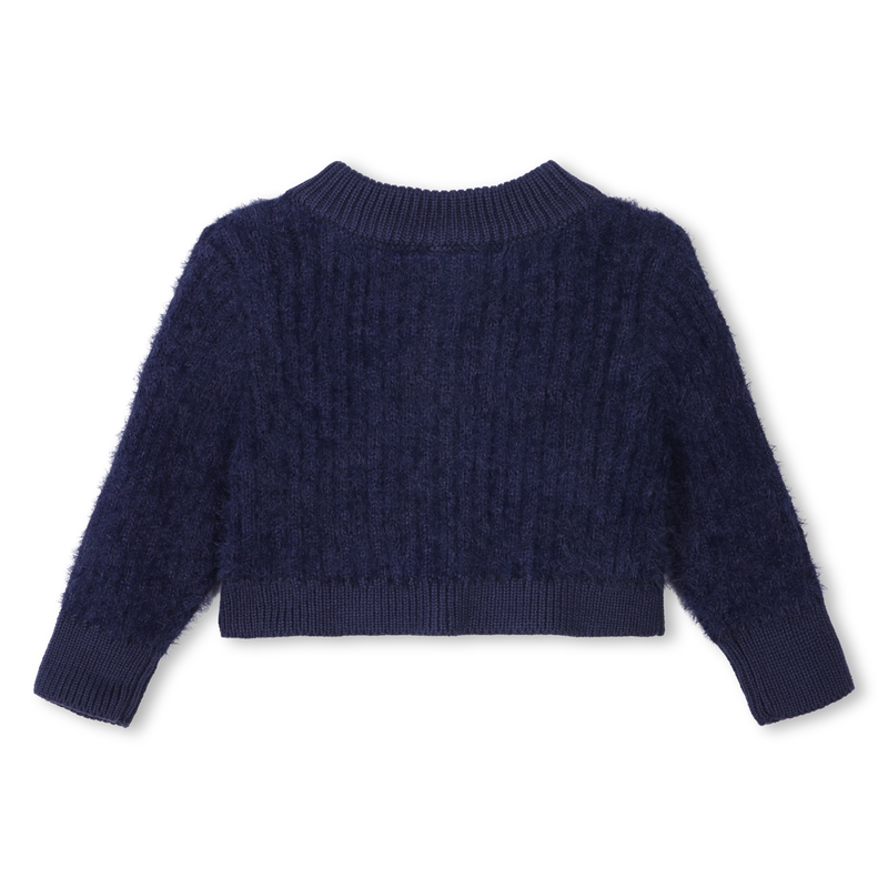 Decorative Knitted Cardigan CARREMENT BEAU 
                    GIRL