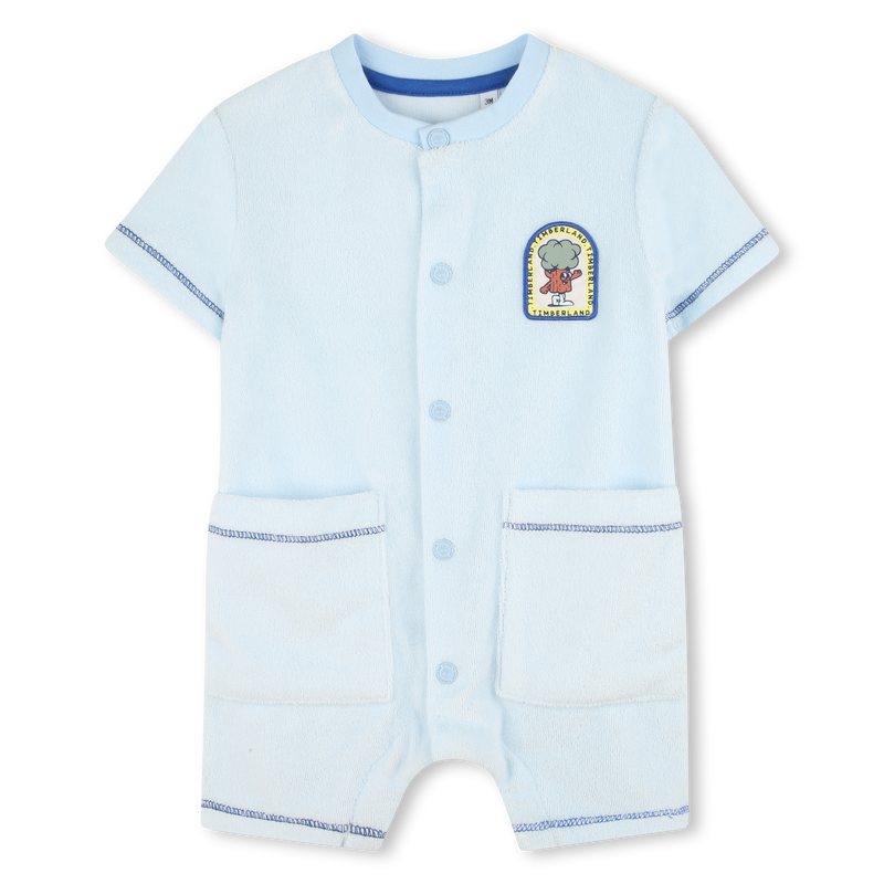 Short terry cloth romper TIMBERLAND 
                    BOY
