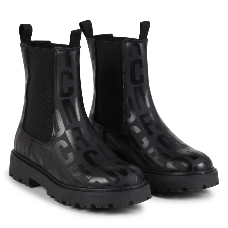 Lined Leather Booties THE MARC JACOBS 
                    GIRL
