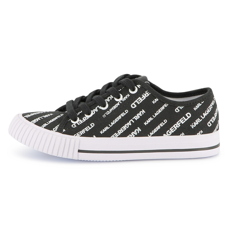 Logo print lace-up sneakers KARL LAGERFELD KIDS 
                    BOY