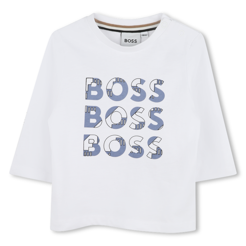 Cotton Multi-Logo T-Shirt BOSS 
                    BOY