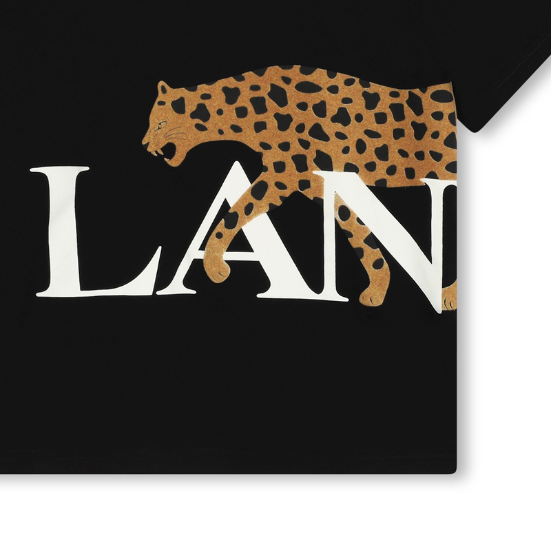 Hobo Cat Print T-Shirt LANVIN 
                    BOY
