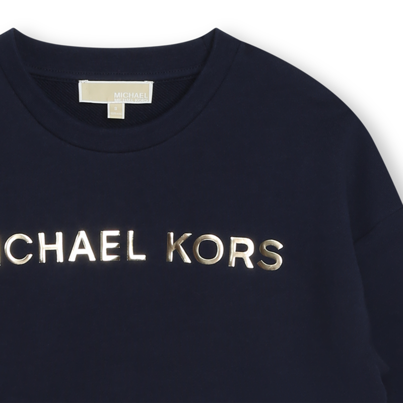Cotton Fleece Sweatshirt MICHAEL KORS 
                    GIRL