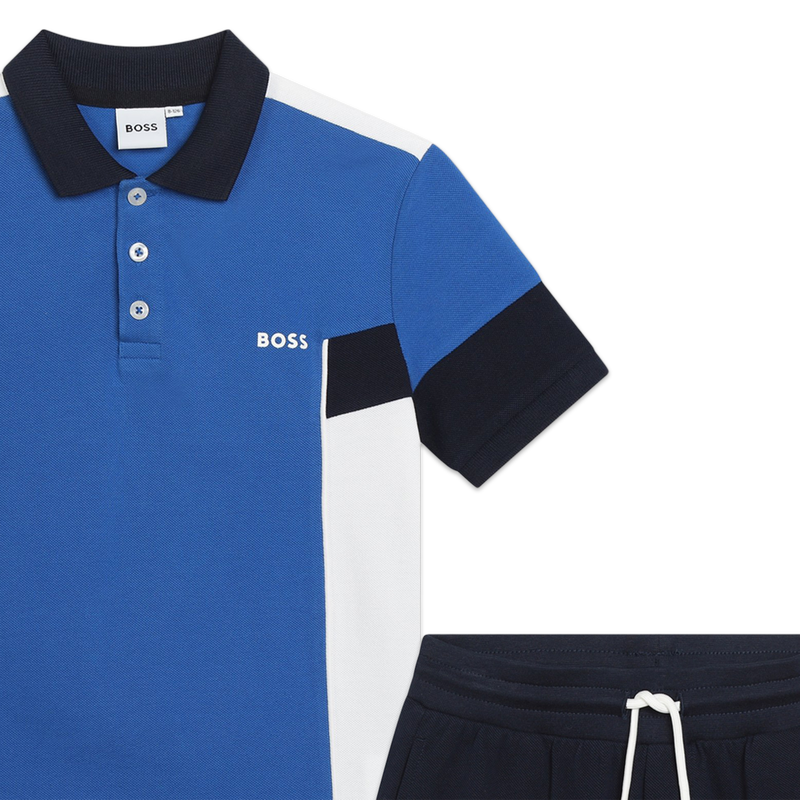 Colorblock polo set BOSS 
                    BOY