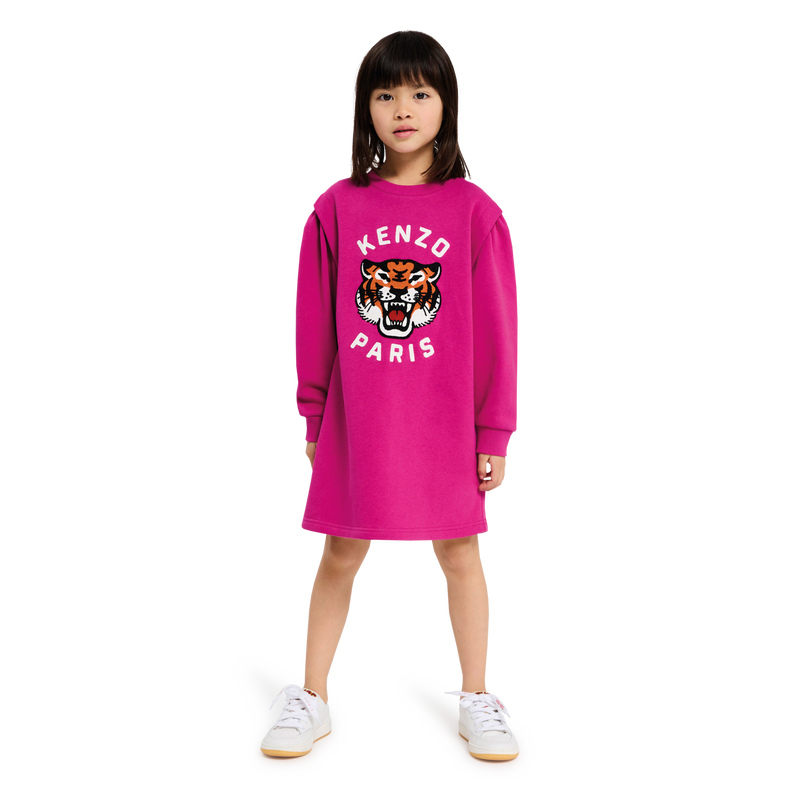 Gathered Fleece Dress KENZO KIDS 
                    GIRL