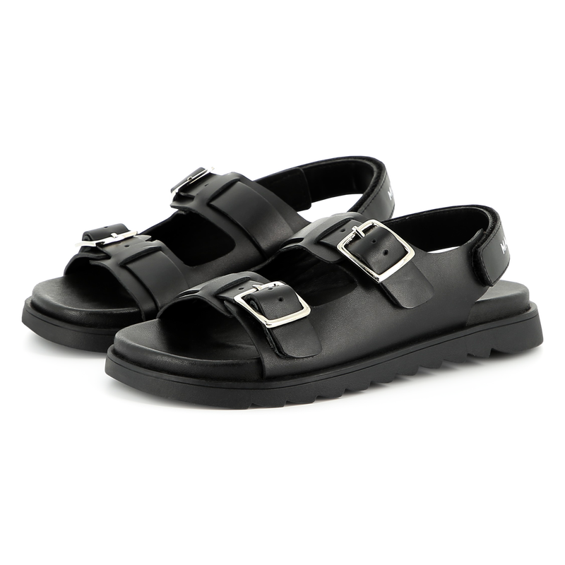 Buckled leather sandals THE MARC JACOBS 
                    BOY
