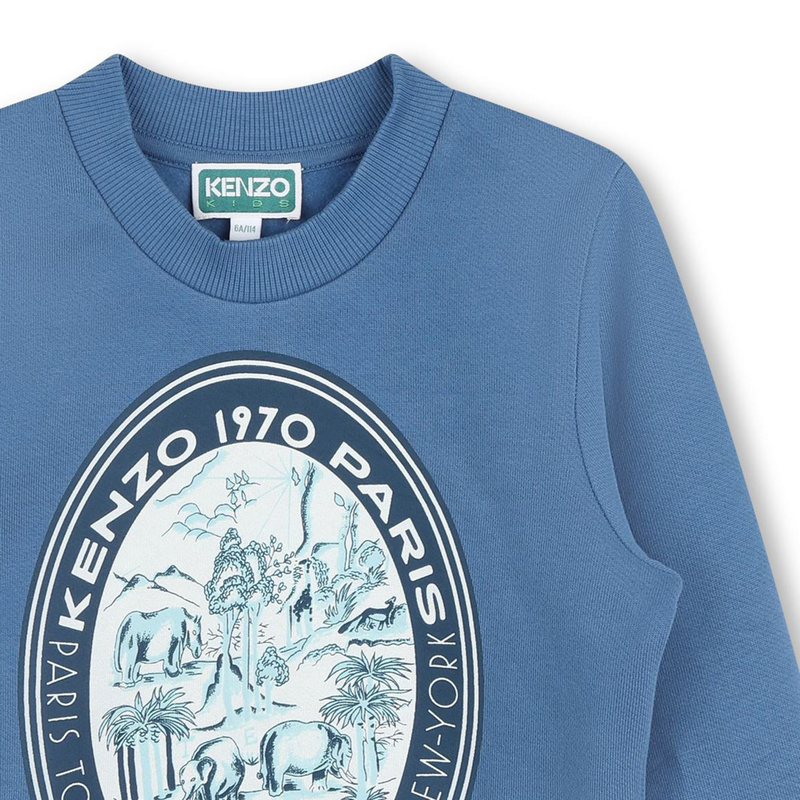 Printed Fleece Sweatshirt KENZO KIDS 
                    BOY