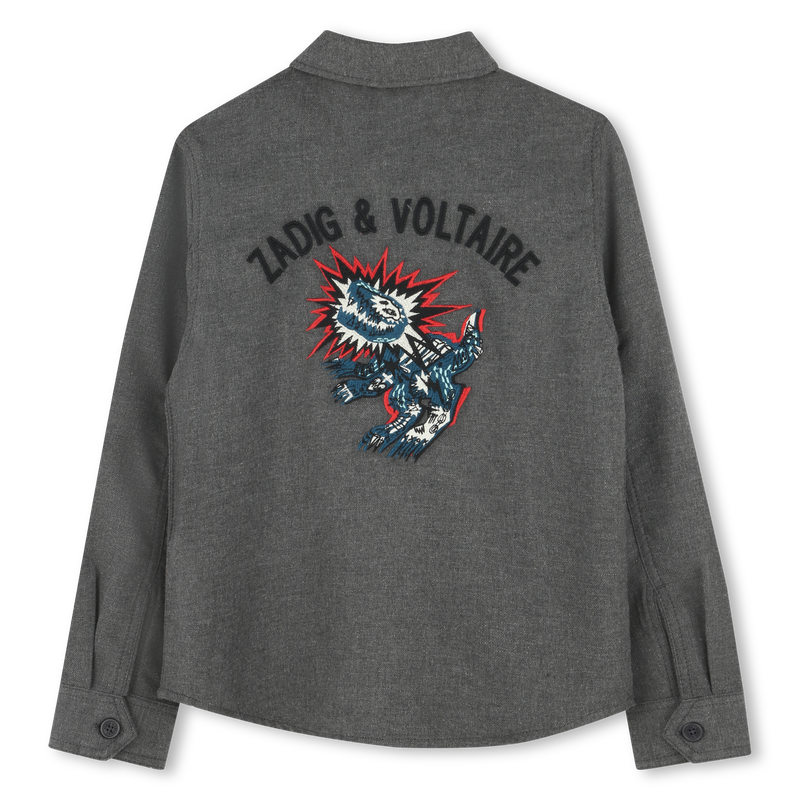 Long-Sleeved Embroidered Shirt ZADIG & VOLTAIRE 
                    BOY