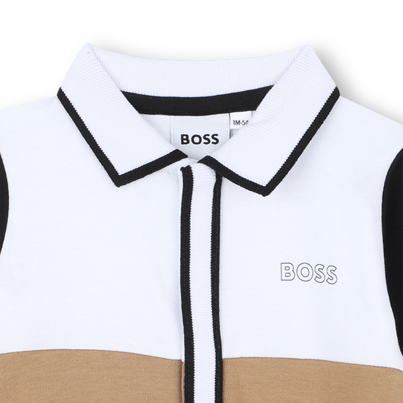 Tricolor polo-neck pajamas BOSS 
                    BOY